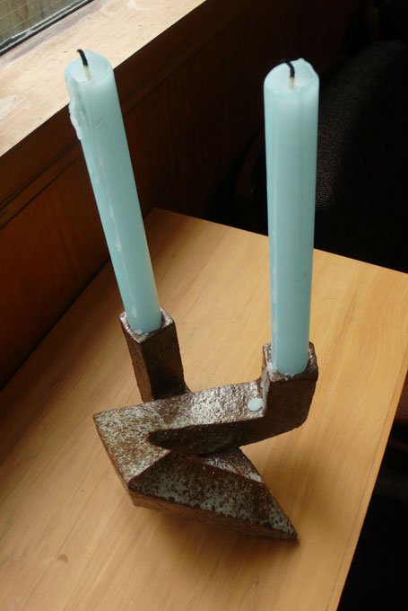 ceramic candlestick holder