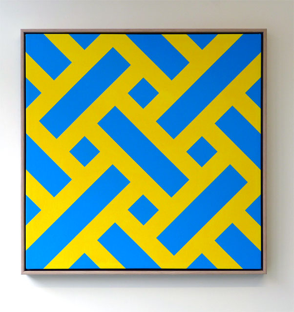 Small Lattice #23 (blue and yellow)